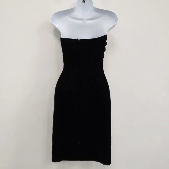 Vintage Jessica Mcclintock Womens Gunne Sax Babydoll Dress Size 12 Mini Velvet - Picture 3 of 9